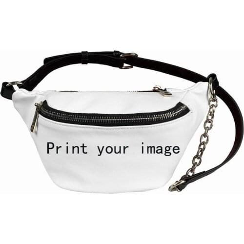 Dropshipping Women Chest Bag Customize Your Image/Logo Waist Bag Female Handbag Designer Womens Crossbody Bags Lady Purse