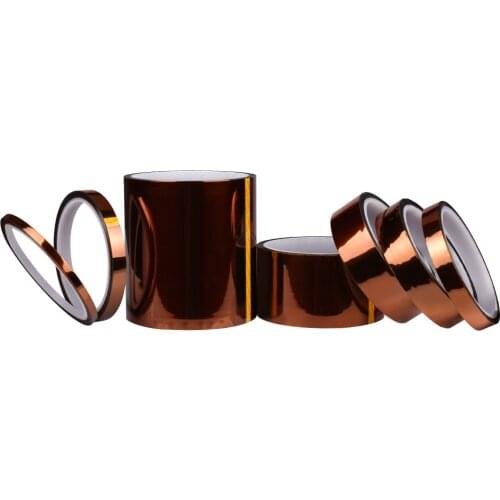 High Temperature Resistant tape Heat dedicated Tape Polyimide Adhesive Tape 5mm 10mm 12mm 20mm 25mmx33M for 3d printer tape part