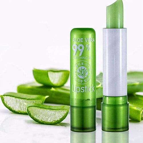Aloe Vera Moisture Lip Balm Nutritious Lip Balm Temperature Color Changing Moisturizer Lipstick Long Lasting Lipbalm