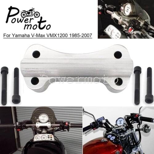 VHBRSVMXI5 Motorbike Handlebar Riser For Yamaha V MAX V-MAX VMX1200 1985-2007 Vmax Top Clamp Adapter Bar Mount Block