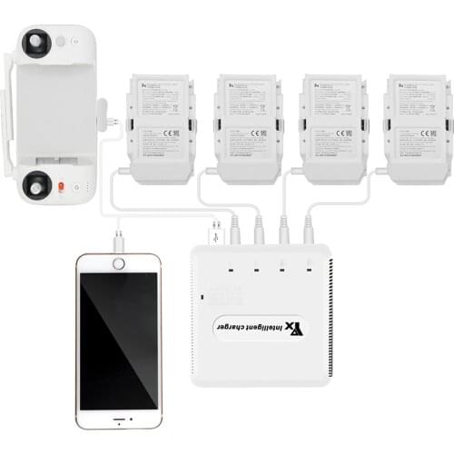 Multi Battery Charging Hub FIMI X8 SE Battery Rapid Charger Intelligent Fast Charging w/ Storage Mode USB Out for X8 SE Drone