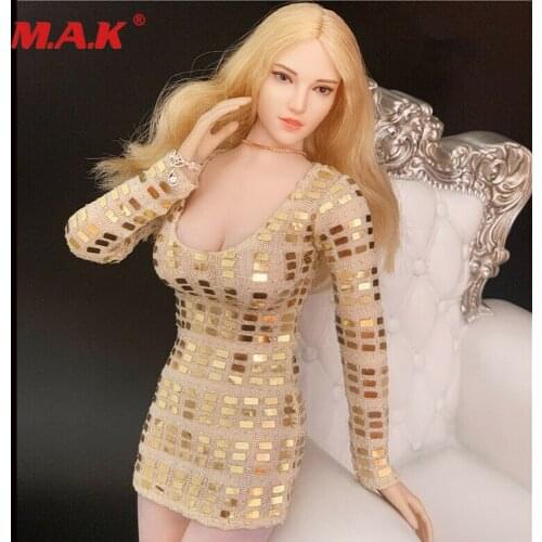 1/6 Scale Female Evening Dress Clothes Fit 12'' PHicens Figure Body Model Toy Girls Dress