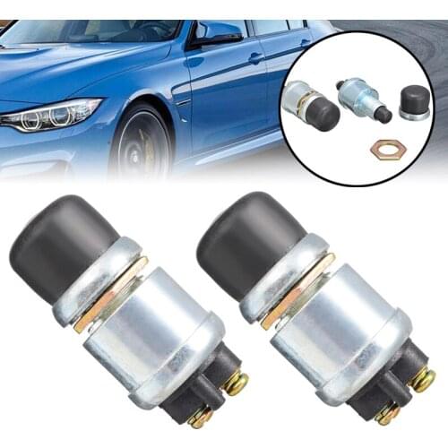 2PCS Car Boat Horn Engine Push Buttons Start Starter On/Off Switch 50A 12V Waterproof Auto Replacement Accessories