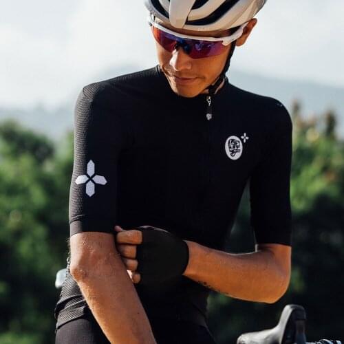 2021 Breathable Men Black White Short Sleeve Cycling Jersey Summer Attaquer Bike Clothing Top Road Team Bicycle MTB Sports Shirt