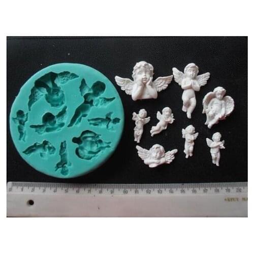 Angel Series Silicone Mould DIY Cookies Sugarcraft Decoration Fondant Cake Mold Angle Baby aroma stone moulds