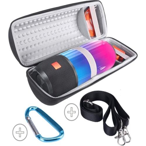 Gosear Portable Shockproof Bluetooth Speaker Protective Storage Case Bag Pouch with Carabiner Belt for JBL Pulse 3 Accessories