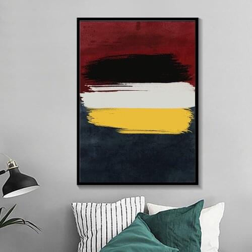 Nordic Style Graffiti Irregular Geometry Canvas Painting Modern Abstract Wall Art Poster for Living Room Home Bedroom Decoration