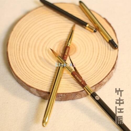 Super Vision Gemstone Water Color Brush, Mink Hair , Travel Portable Metal Brush,professional Line Drawing Brush,Art supplies