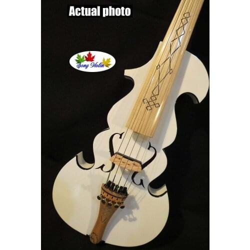 White/Green/Yellow Color Best model 4/4 5 strings electric violin +Acoustic violin