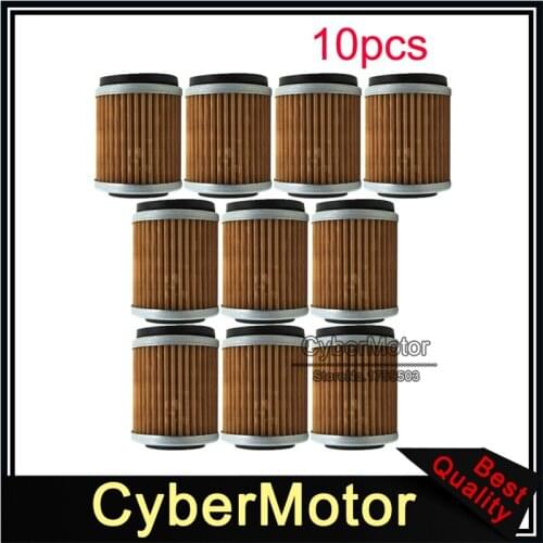 10x Oil Filter For Yamaha YZ426F YZ250F YZ400F TTR250 YFM 350 WR426F WT400F Dirt