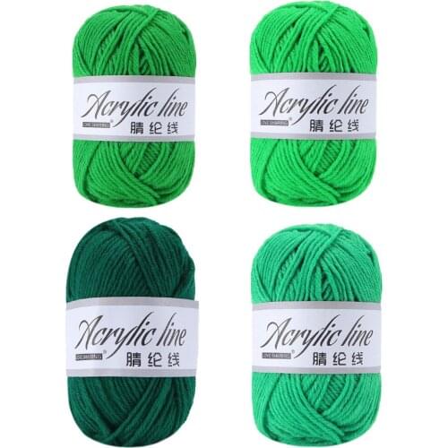 Chunky Green Acrylic Yarn for Irish Woman Hand Knitting St. Patricks Day Shamrock Table Runner Tablemat Clover Coaster Tapestry