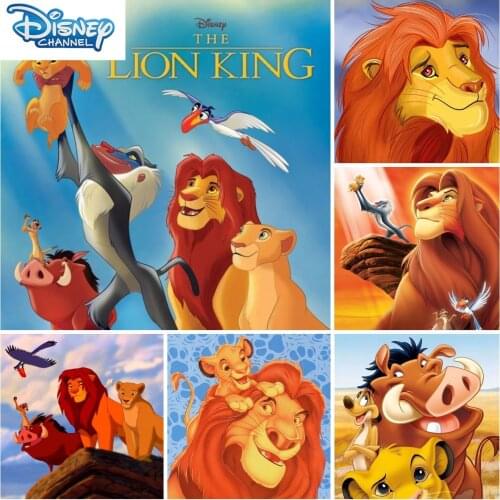 Disney 5D Diamond Painting Kit Set Full Square The Lion King Cross Stitch Diamand Art Diamant Cartoons Animal Mosaic