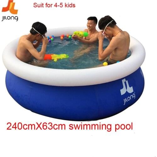 Inflatable swimming pool inflatable water sports inflatable pool family kids children swim pool 240X63cm