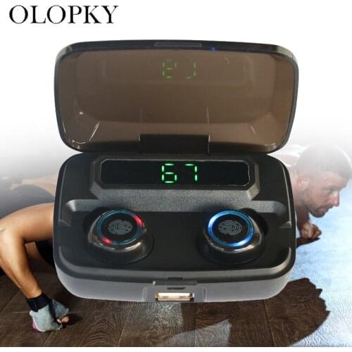 New Wireless Headphones 8D Bluetooth 5.0 Earphone TWS HIFI Mini In-ear Sports Running Headset Support iOS/Android Phones HD Call