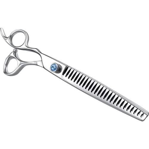 8 Inch High Grade Left Handed Japanese Stainless Steel SUS 440C Hair Cutting Professional Pet Hair Thinning Scissors Shears