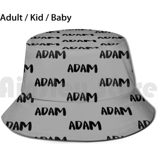 Adam ( Gray ) Bucket Hat Adult kid baby Beach Sun Hats Adam Aamina Aage Names A Names Names With A Names That Start Wth A