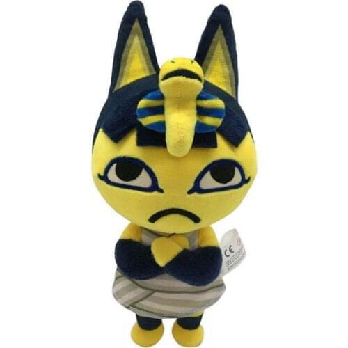 1pcs 20cm Animal Crossing Ankha Plush Toy Doll Animal Crossing Ankha Plush Doll Soft Stuffed Toys for Children Kids Gifts