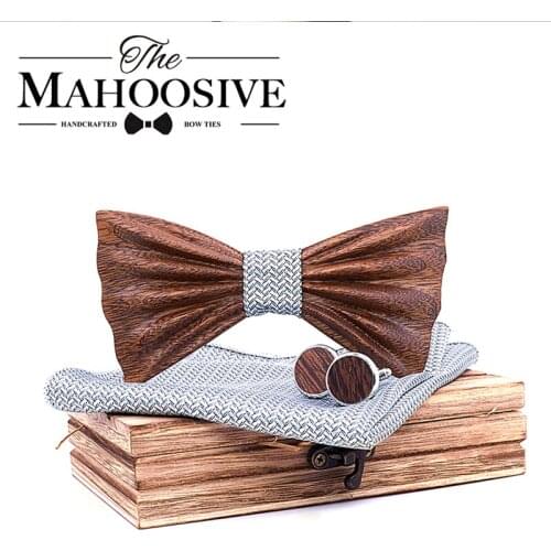 Handmade 3D Wooden Bow Ties for Men ties mens Wood Bowtie 3D Handmade Butterfly Wood Bow Tie Gravata Silm cravate homme