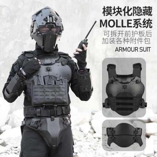 WOSPORT Airsoft Tactical Armor Vest Chest Elbow Waist Belt Protective set