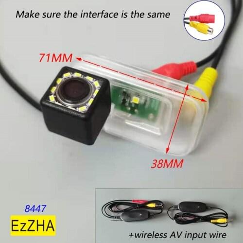 4 LED light HD Dynamic Trajectory Wireless Car Rear View Backup Parking Camera For Toyota Land Cruiser 200 LC200 2019 2020