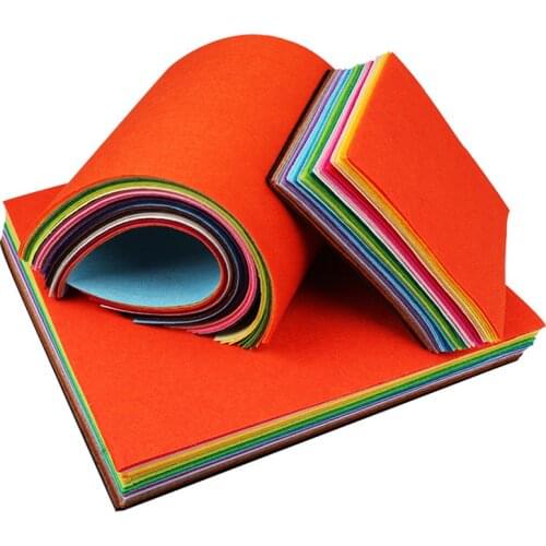 41pc 15/20/30cm DIY Colorful Fabric Cloth 1mm Polyester Cloth Felts Needlework Needle Sewing Home Wedding Party Decor Kids Dolls