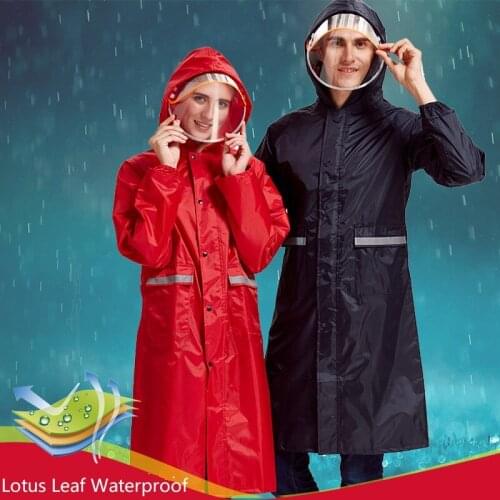 Thicken Long Style Oxford Cloth Rainfreem Impermeable Raincoat Women/Men Rainwear Outdoor Motorcycle Raincoats High Quality