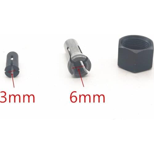 Iron Chuck Cap replace for Makita GD0600 906 763620-8 3mm 6mm 763627-4 GD0603 GD0601 collet nut Power Tool Accessories Electric