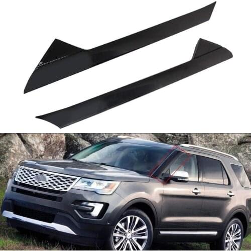 1 Pair For Ford Explorer 2011-2019 Windshield Molding Outer Trim Outer Left Right Pair Side Trim Pillar Molding Car Accessories