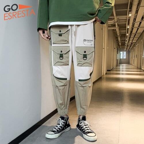 2020 Summer Casual Men Sweatpants Large Size Men Clothing Cotton Joggers Streetwear Military Tactical Big Pockets Cargo Pants
