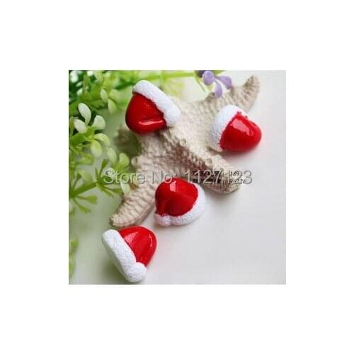 30pcs 16x14x13MM Christmas hat Stuffings For DIY Jewelry Making,Wish bottle necklace,glass globe terrarium,Glass Globe Jewelry