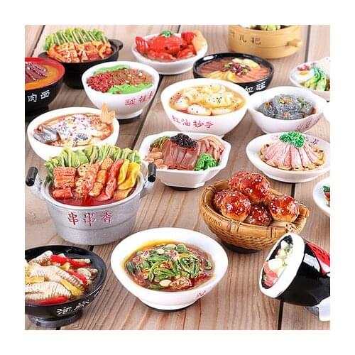 Handmade painted Sichuan Snack Chuan Chuan Xiang 3D Fridge Magnets Tourism Souvenirs Refrigerator Magnetic Stickers Gift