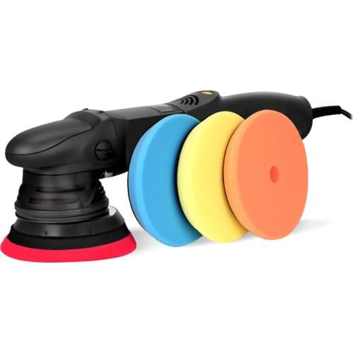 5Inch 125mm 15mm Dual action polisher DA Polisher Car Polisher &amp Polishing Pads Microfiber Towel Glove Set For Auto Poli