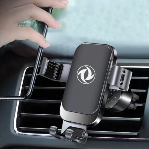 Car Phone Holder For Dongfeng Glory 580 S30 S560 560 SX6 AX4 AX7 C37 Logo Dashboard Air Vent Clip 360 GPS Stand Gravity Bracket