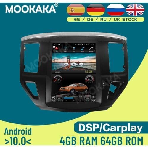 For Nissan Pathfinder12-17Android 10.0 128G Car Multimedia Player GPS Navigation Auto Radio Stereo Head Unit Recorder Audio DSP