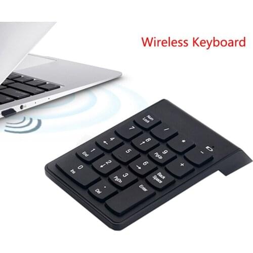 Wireless USB Number Pad 18 Key for Laptop PC Notebook Desktop Portable Mini Number Keypad