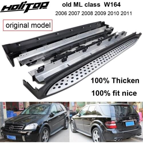 Side step nerf bar running board for Benz old ML ML350 ML450 W164 2006-2011,original model,real ISO9001 quality,thicken lining
