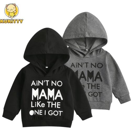 Baby Boys Girls Clothes Cotton Letter Print Long Sleeve Hoodies Kids Hoodie Sweatshirt Childrens Clothing