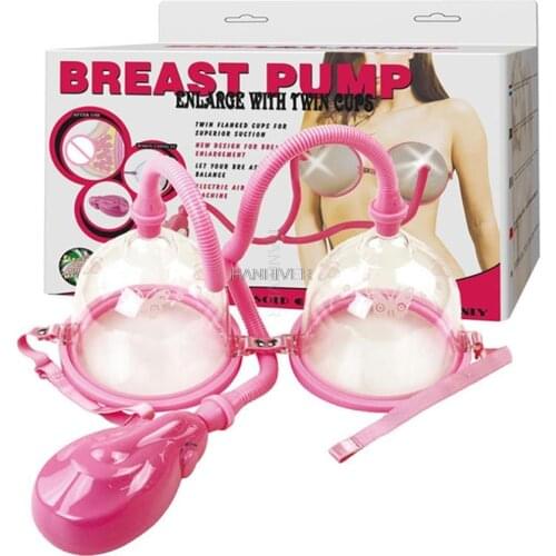 Electric/Manual Breast Massager Vacuum Cup Vibrating Breast Enlarge Enhance Nipple Sucker Breast Massager Pump With Retail Box