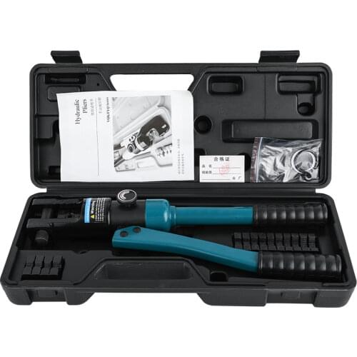 Hydraulic Cable Lug Crimper Crimping Tool 10-120mm2 Electrical Battery Terminal Cable Wire Tool Kit Wire