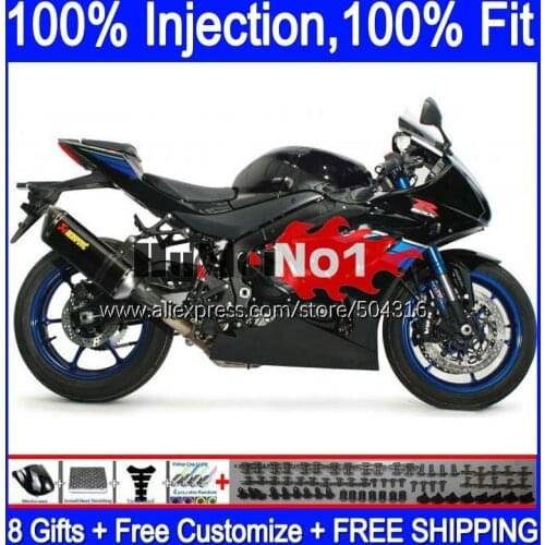 Injection OEM For SUZUKI GSXR1000 L7 L8 GSXR 1000 2017 2018 2019 116MC.23 GSXR-1000 K17 GSX-R1000 17 18 19 Fairings black glossy