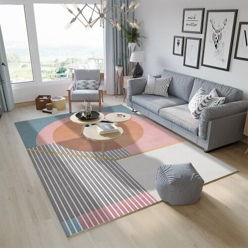 Carpet Sofa Coffee Table Bedroom Bedside Nordic Style Geometric Decoration Living Room Washable Rug Decor for Room Floor Mat