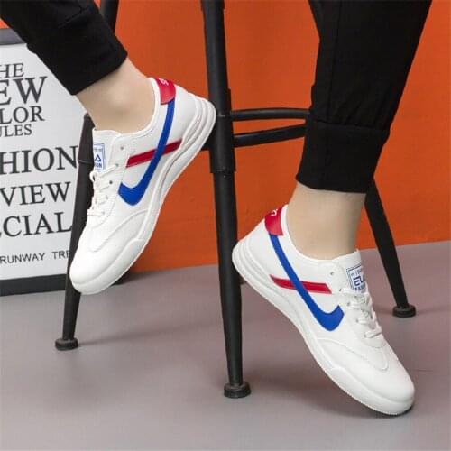 Unisex Small White Shoes Flat Breathable Mesh Lace Up Outdoor Sports Walk Board Shoes Casual Shoes Men Sneakers Loafers Men