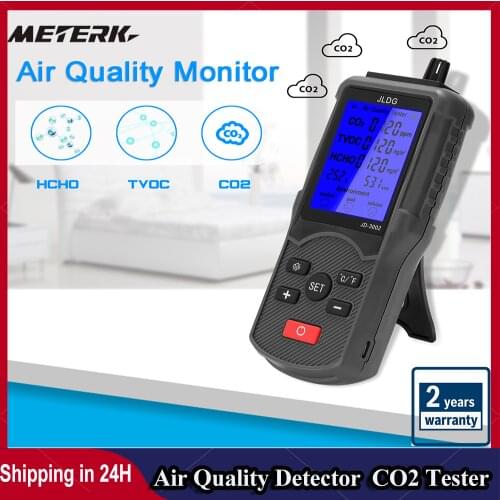Multifunctional CO2 Meter co2 Sensor Air Quality Monitor TVOC Meter Carbon Dioxide Sensor Temperature Humidity Measuring Device