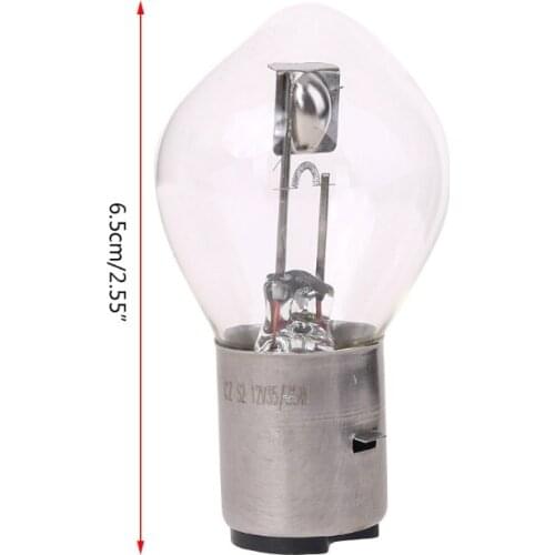 Motorcycle 12V 20W 10A B35 BA20D Headlight Bulb For ATV Moped Scooter Glass New