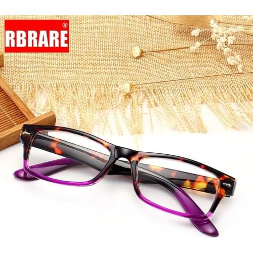 RBRARE Fashion Wild Resin Sheet Reading Glasses Men and Women Trend Color Spring Hinge Frame Reading Glasses Lesebrille Gafas
