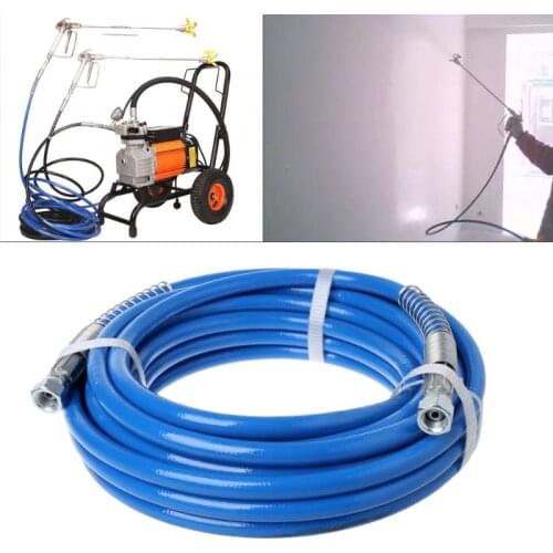 10m Blue Airless Paint Spray Hose Tube Pipe 5000PSI Sprayer Fiber For Sprayer Gun New