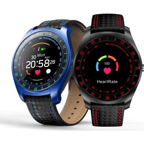 V10 Smart Watch Men Women Pedometer Support SIM TF Card camera Heart Rate Camera Waterproof Sport Smartwatch