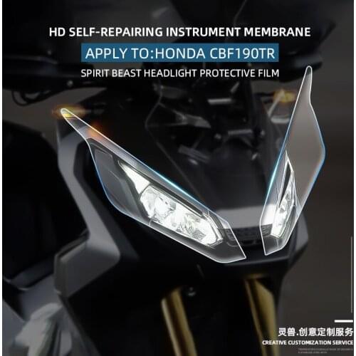 SPIRIT BEAST Motorcycle Smoke Fog Light Headlight HD film Anti-scratch protection TPU Sticker Accessories For X-ADV 750