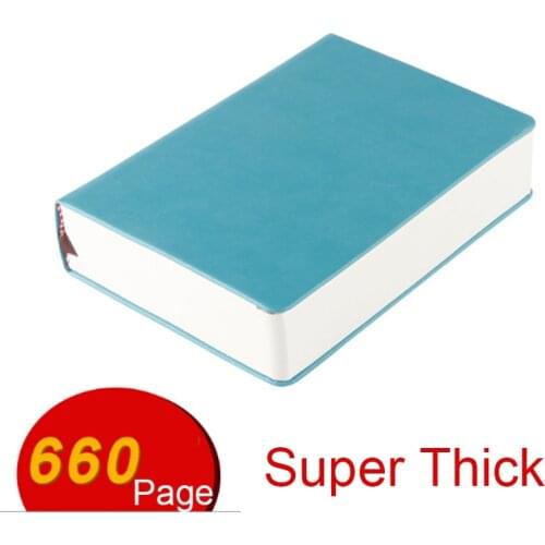 Super Thick Notebook Blank Page 330 Sheets Diary Sketchbook Journal A4/A5/A6 PU Leather Soft Cover Stationery Planner Notebook
