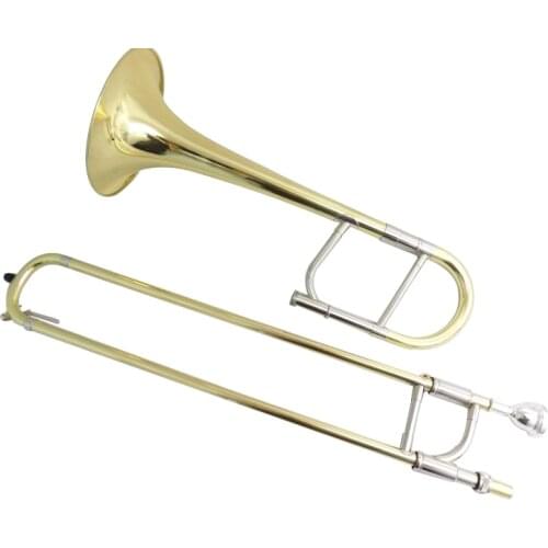 Eb Alto Trombone with case mouthpiece Yellow Brass Trombones Musical Instruments